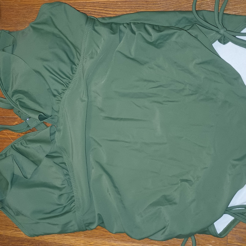 Green One-Piece Swimsuit